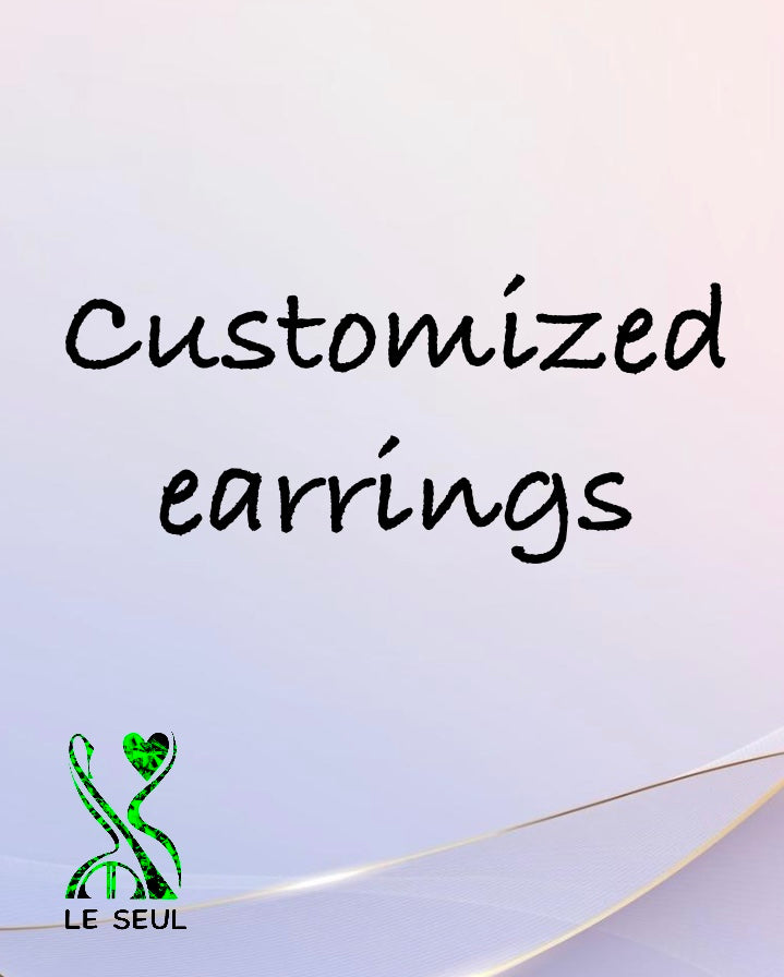 Customized earrings