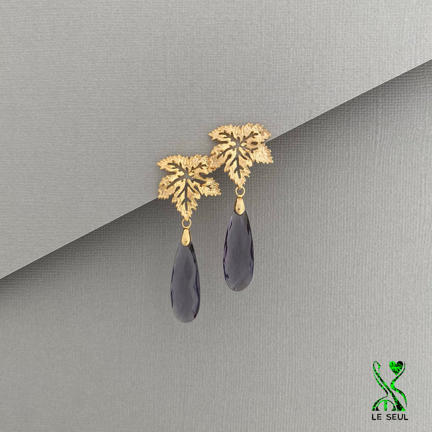 Amethyst Gemstone Earrings, Handmade Jewelry
