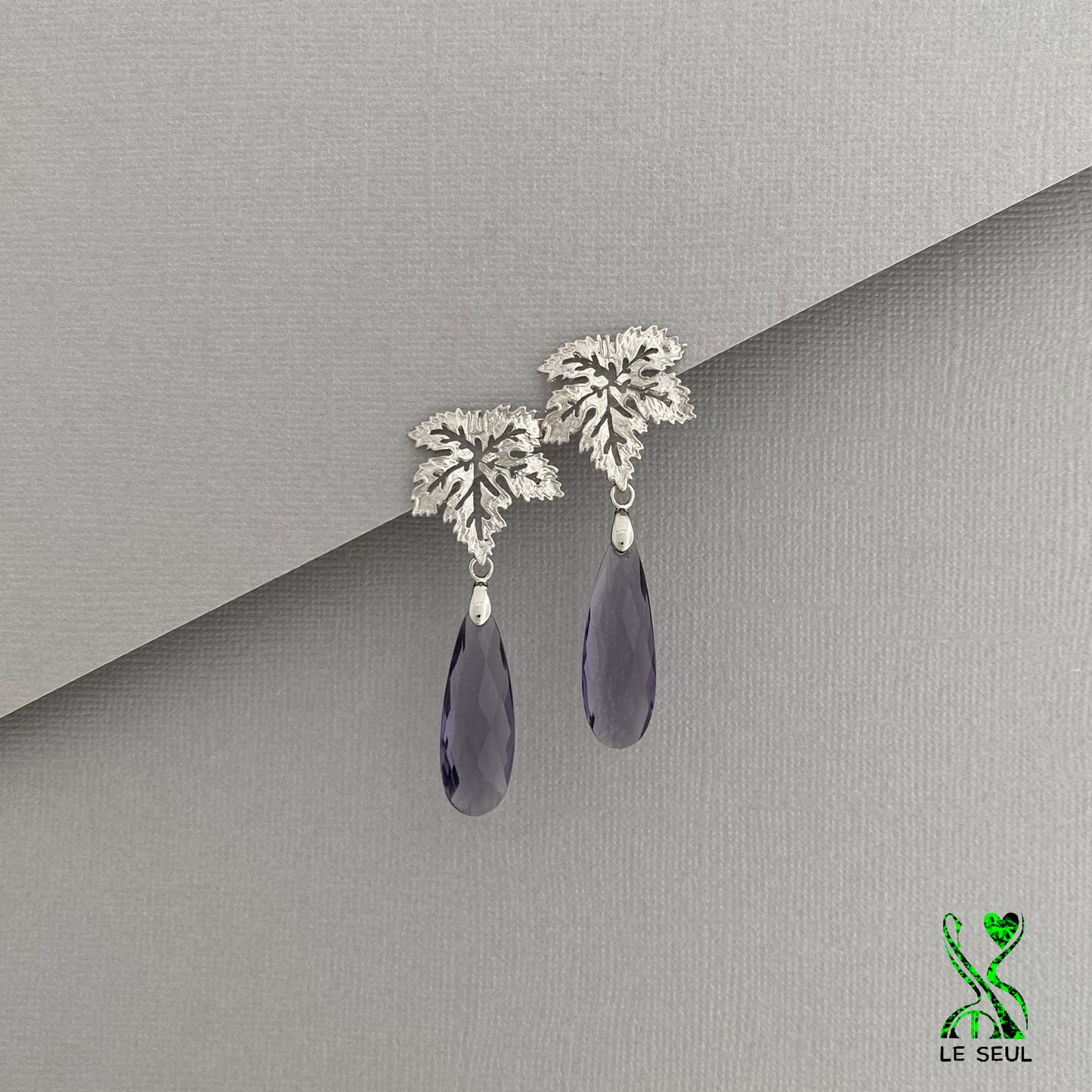 Amethyst Gemstone Earrings, Handmade Jewelry