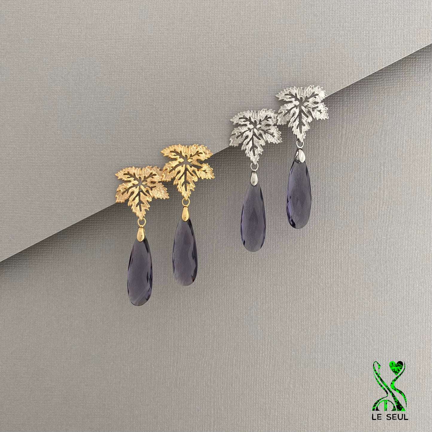 Amethyst Gemstone Earrings, Handmade Jewelry