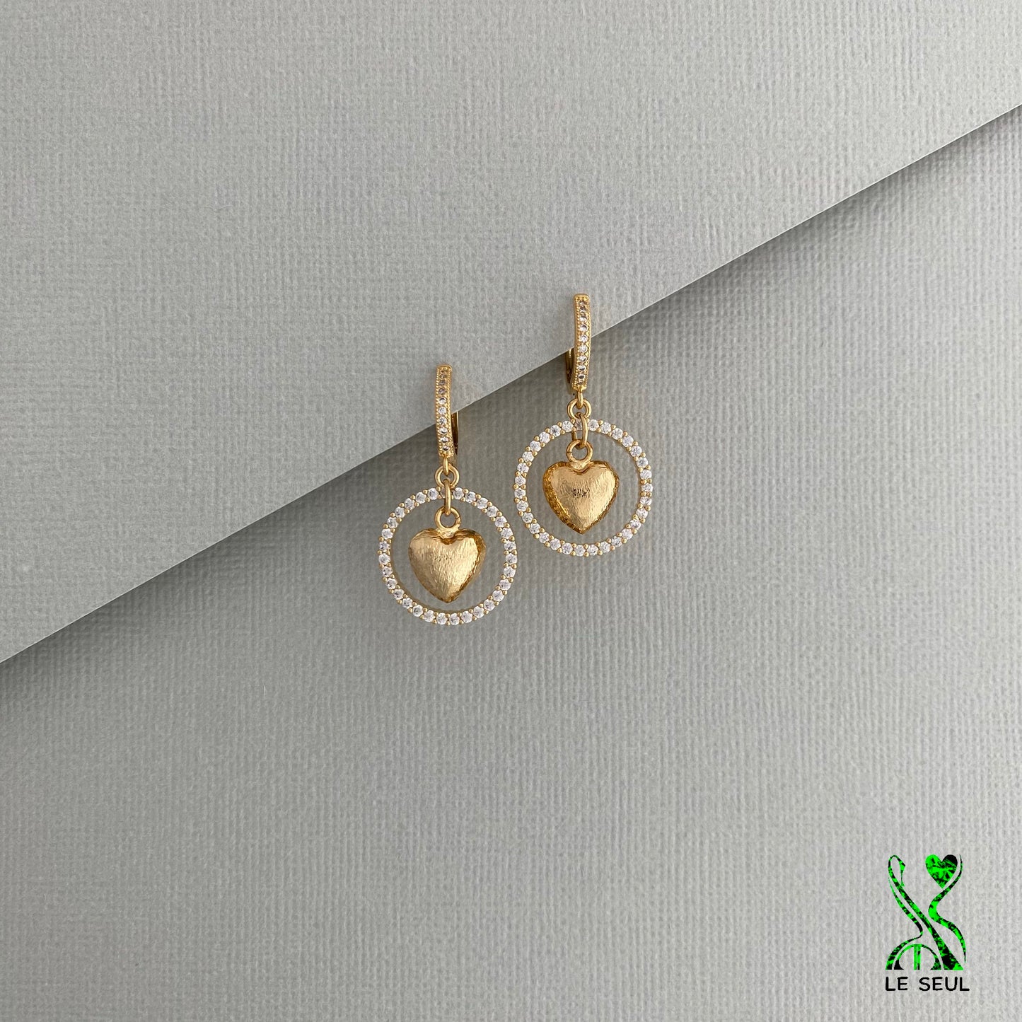 Heart Earrings, Handmade Jewelry