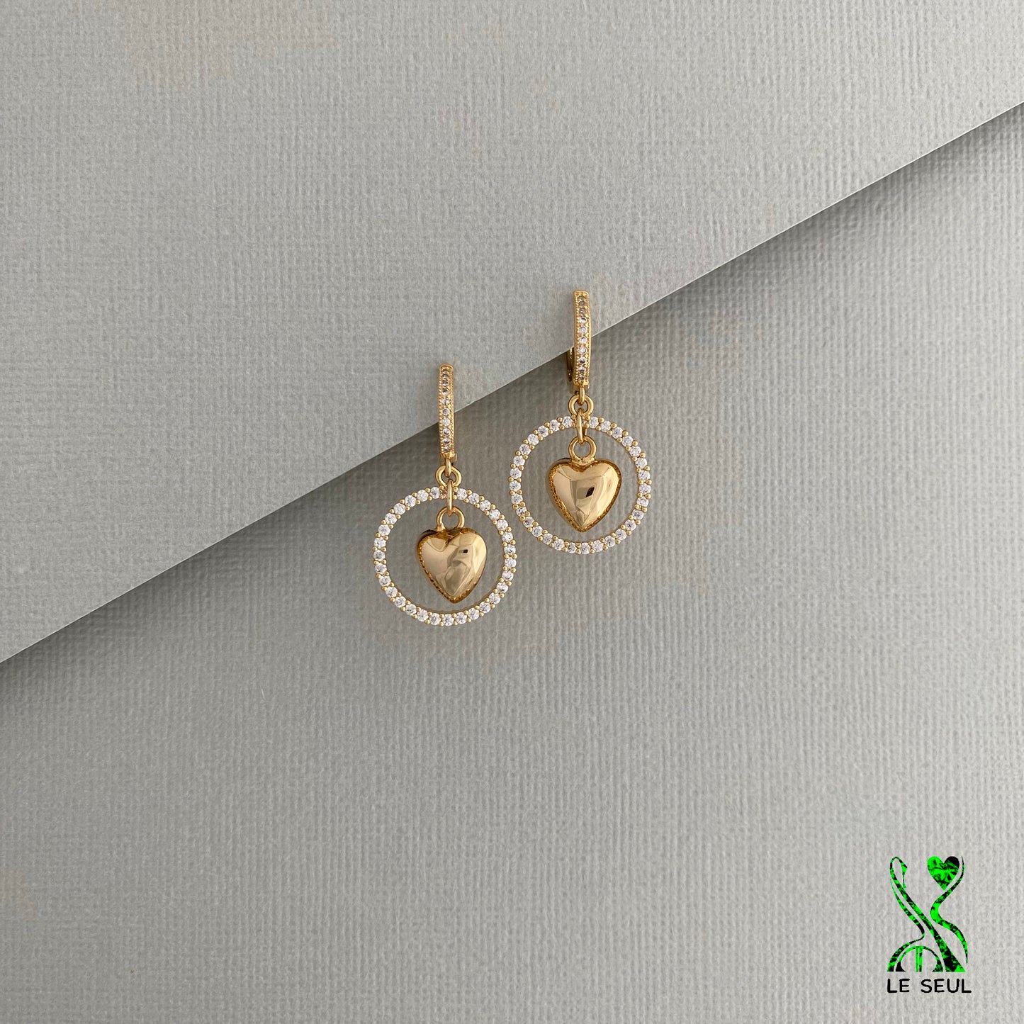 Heart Earrings, Handmade Jewelry