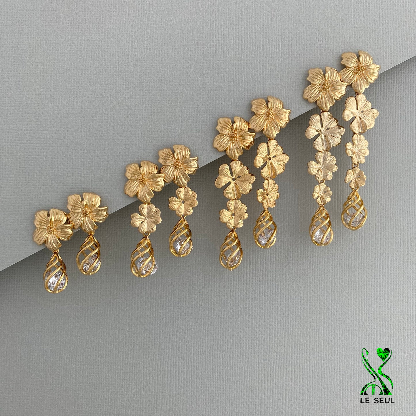 Flower Earrings, Handmade Jewelry