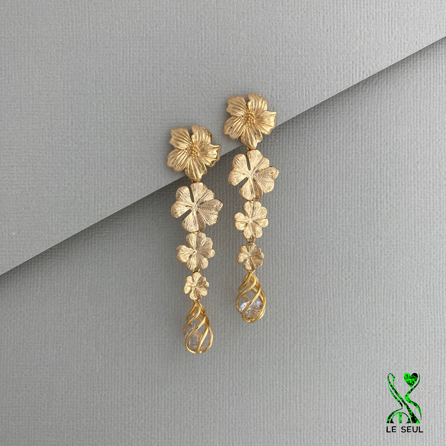 Flower Earrings, Handmade Jewelry