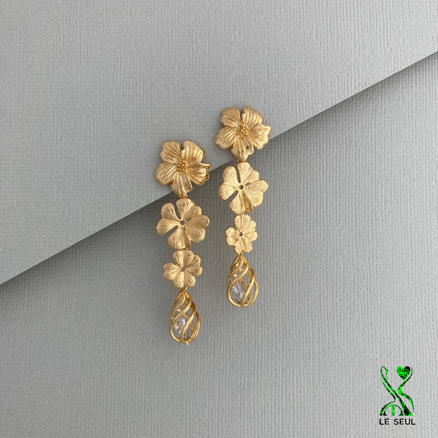 Flower Earrings, Handmade Jewelry