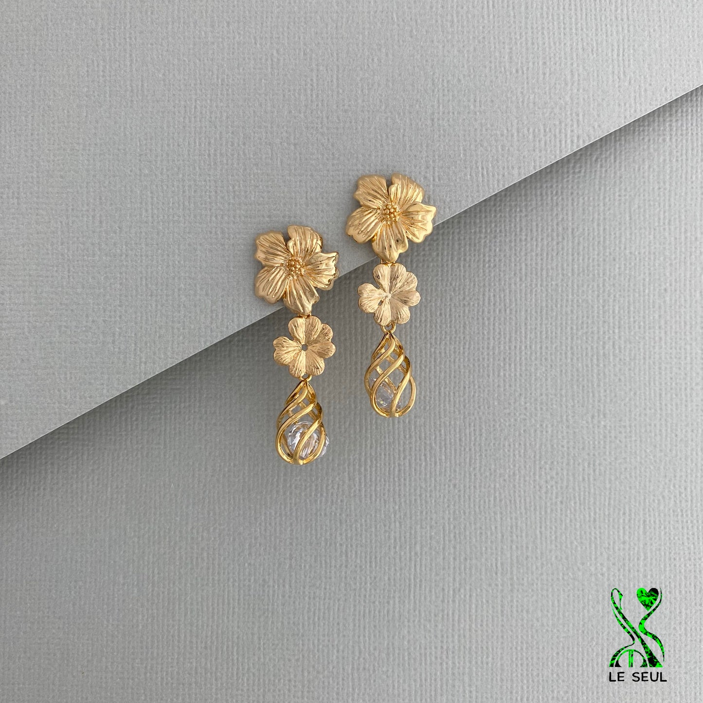 Flower Earrings, Handmade Jewelry