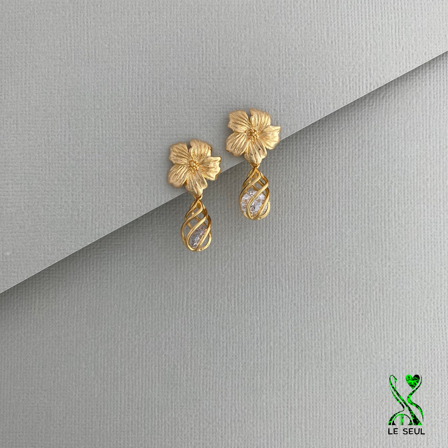 Flower Earrings, Handmade Jewelry
