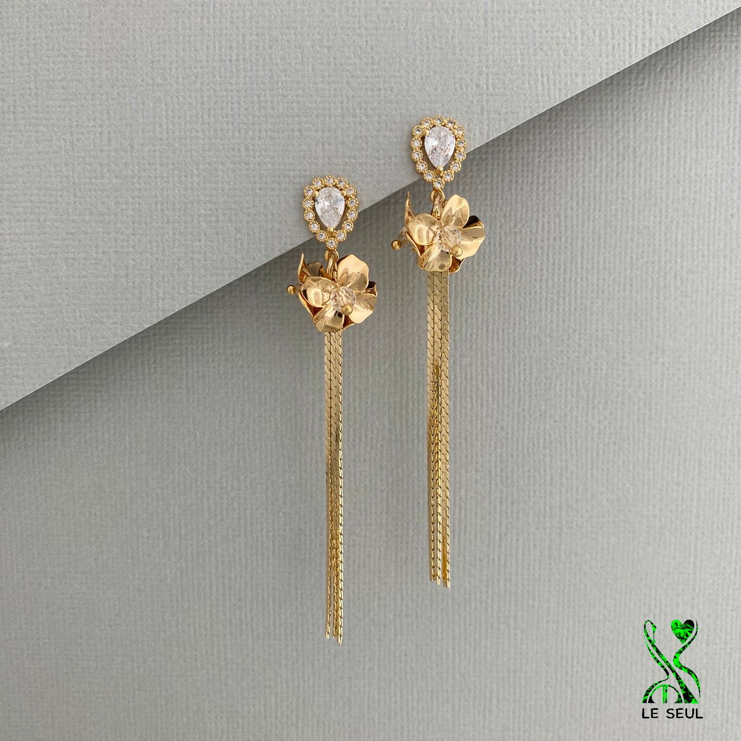 Chain Drop Earrings, Handmade Jewelry