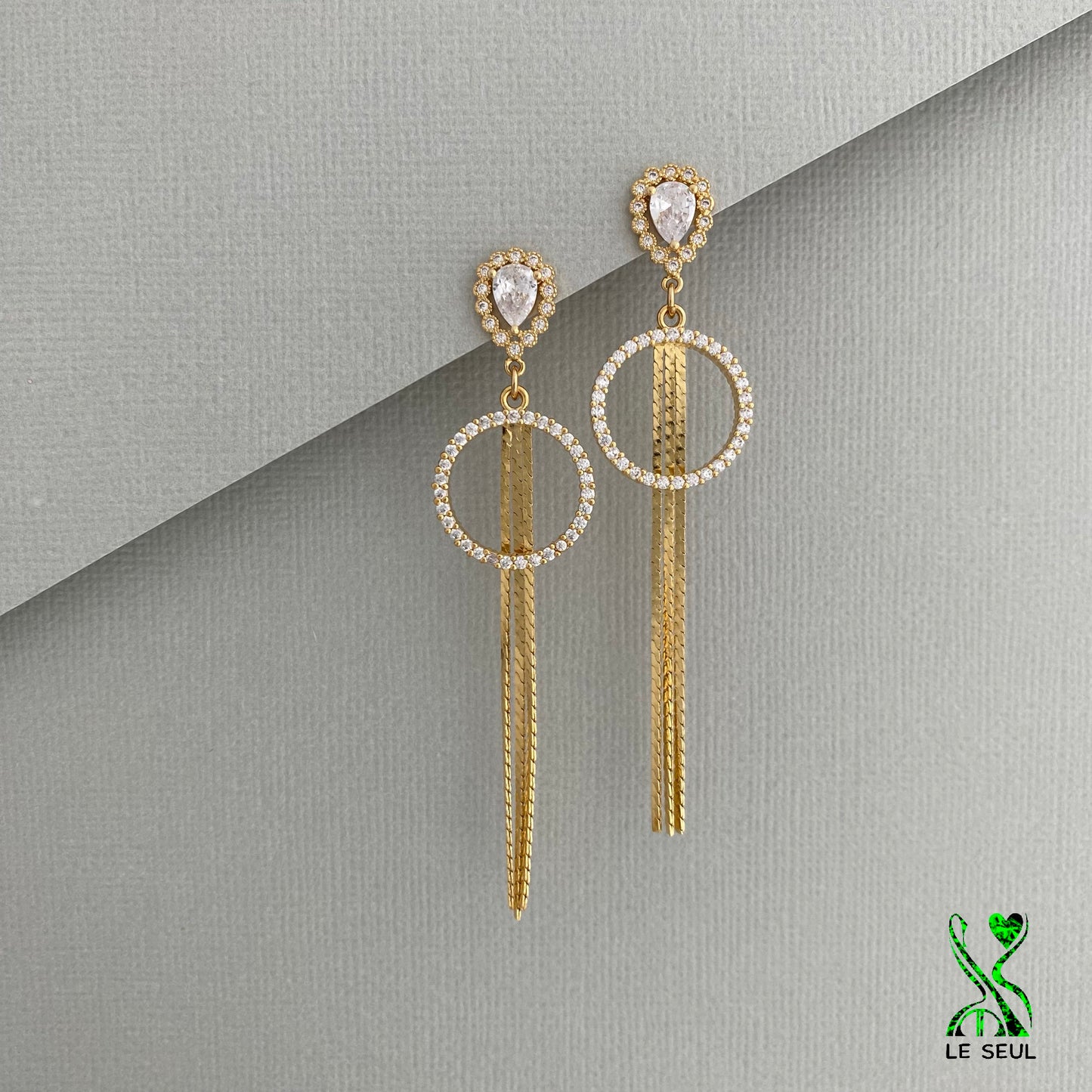 Chain Drop Earrings, Handmade Jewelry