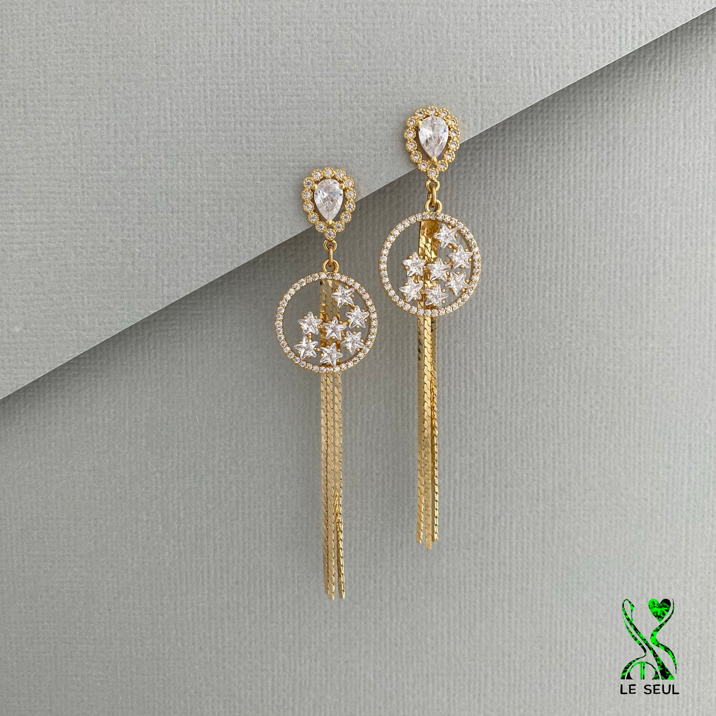 Chain Drop Earrings, Handmade Jewelry