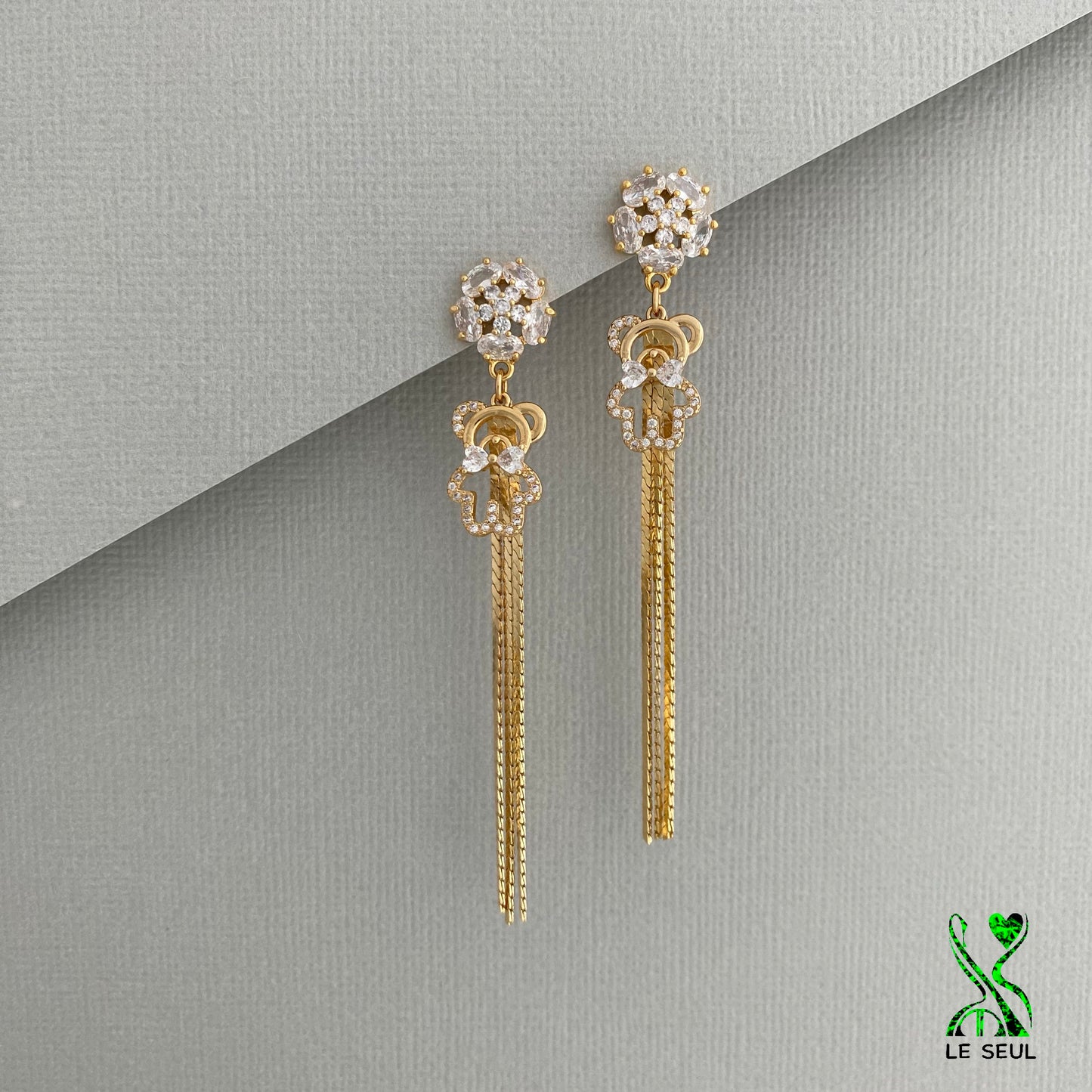 Chain Drop Earrings, Handmade Jewelry