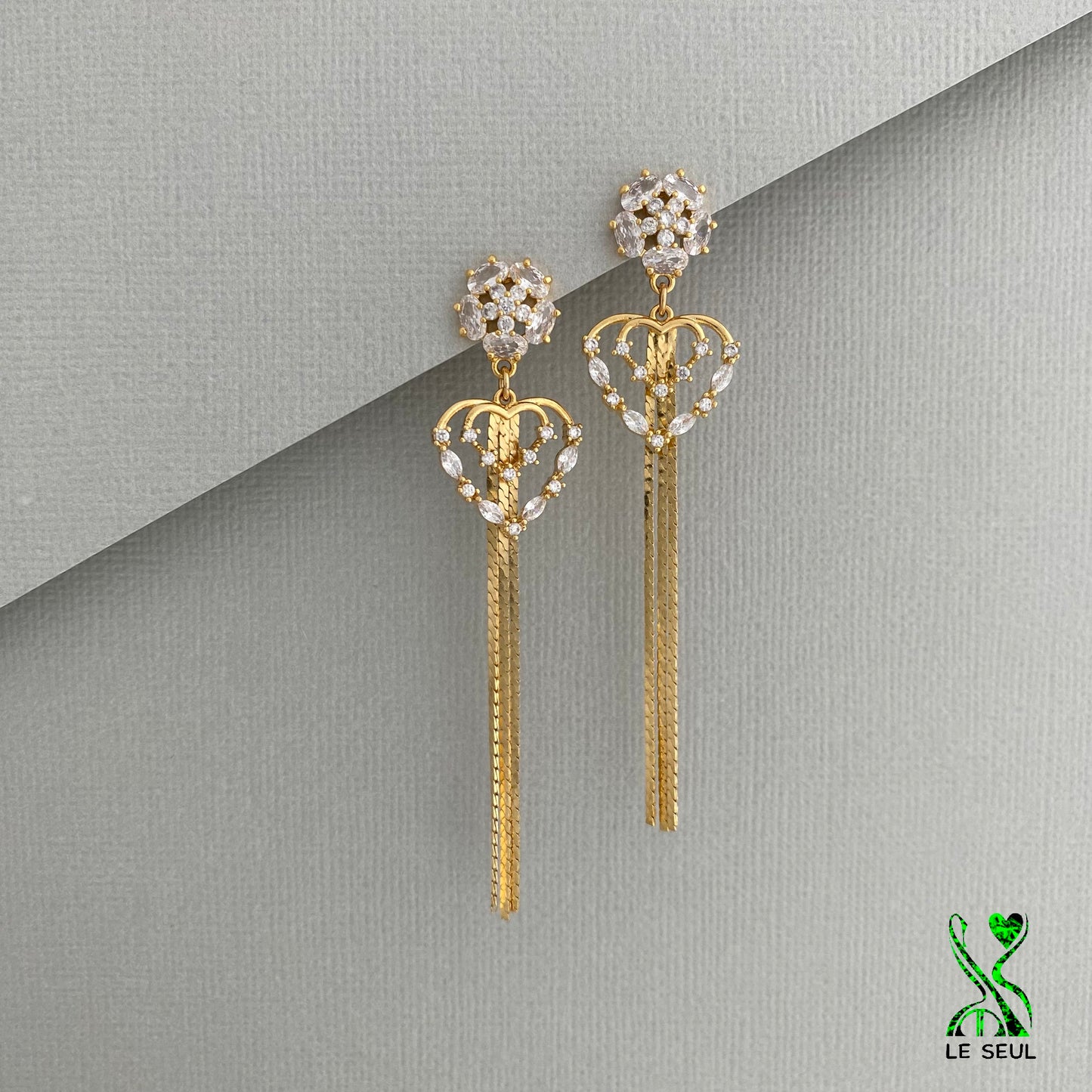 Chain Drop Earrings, Handmade Jewelry