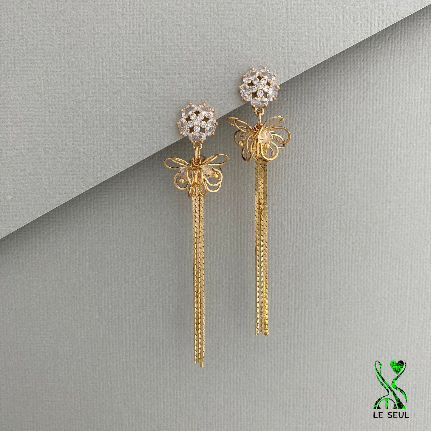 Chain Drop Earrings, Handmade Jewelry