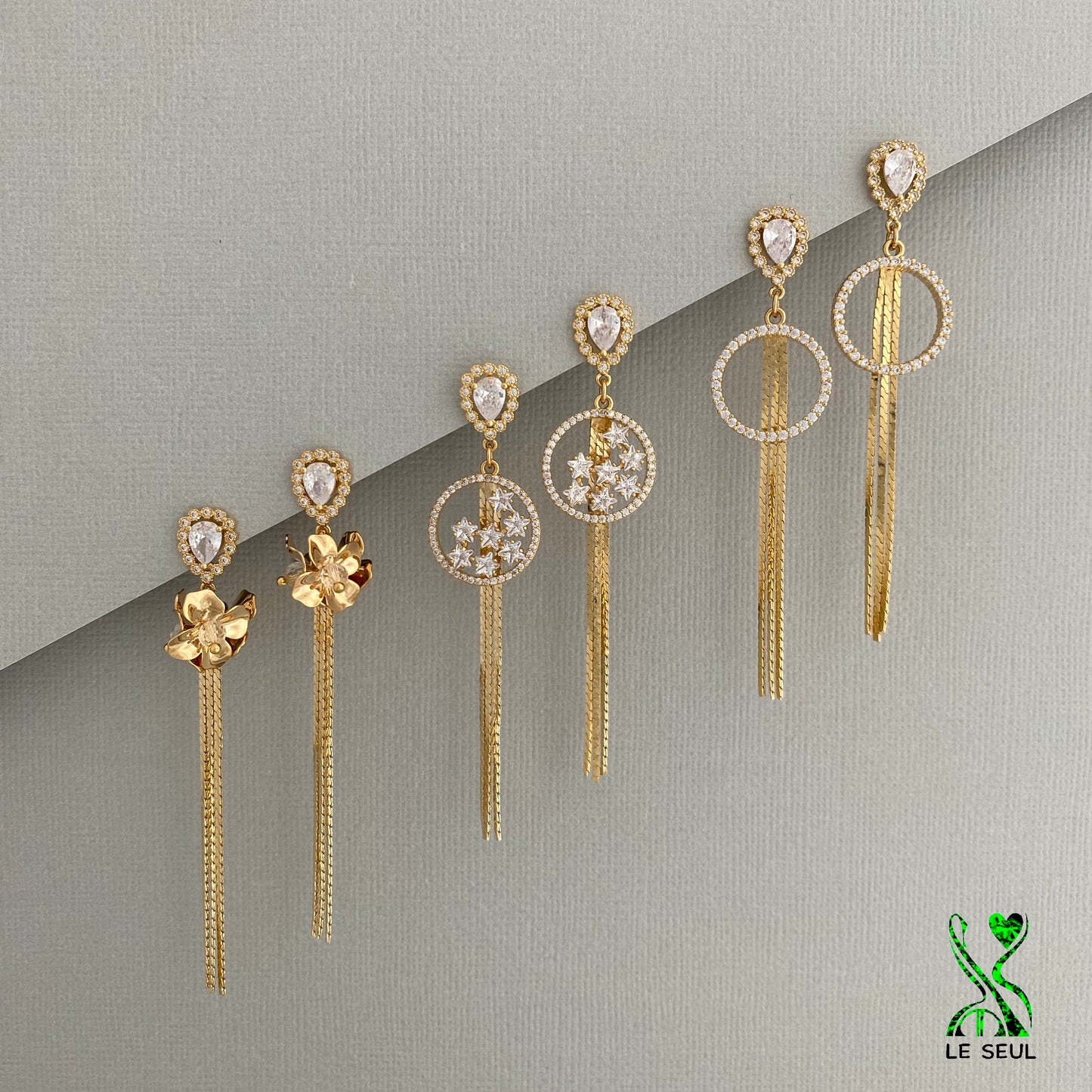 Chain Drop Earrings, Handmade Jewelry