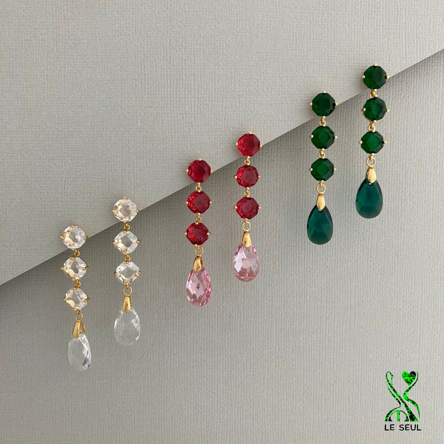Swarovski Crystal Earrings, Handmade Jewelry