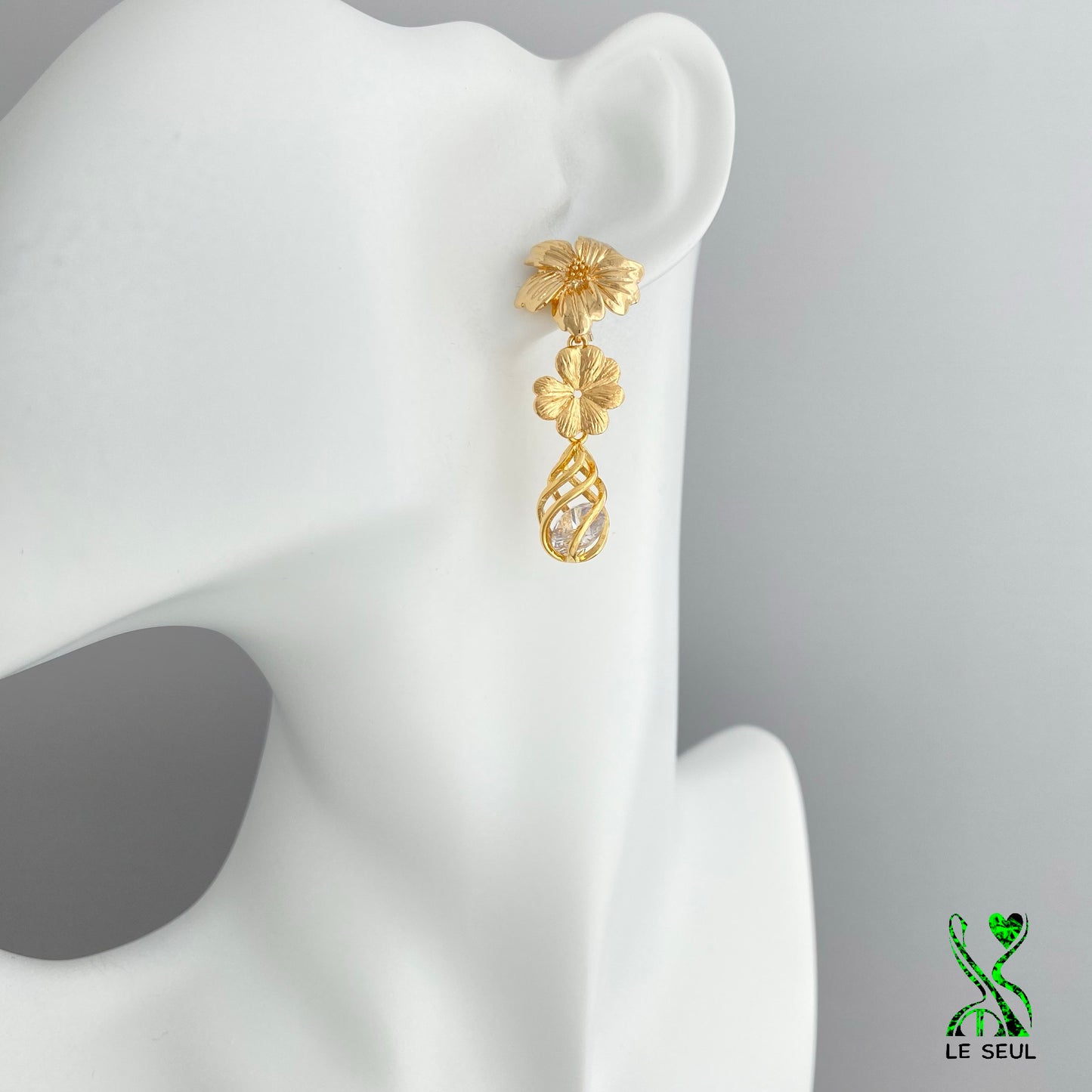 Flower Earrings, Handmade Jewelry