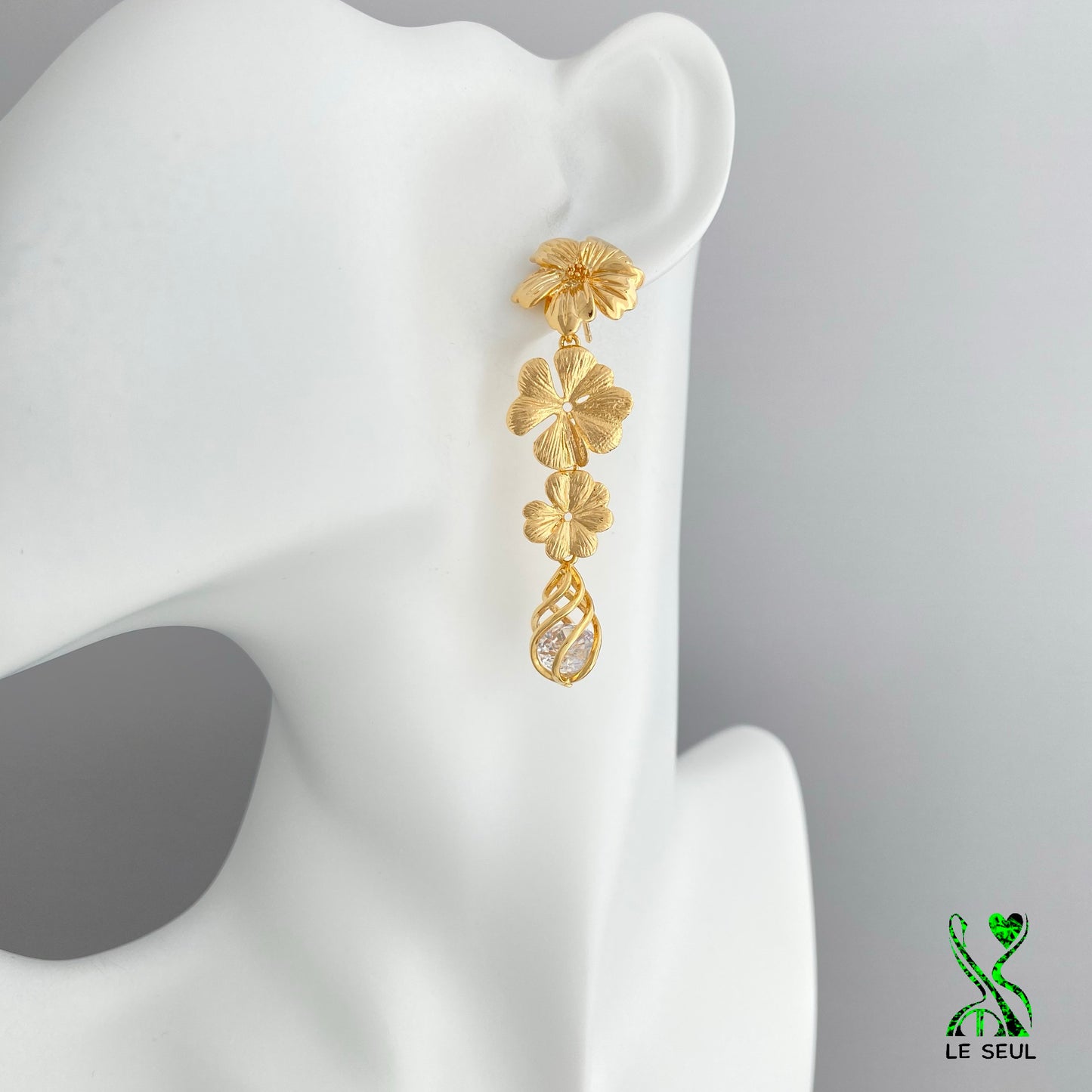 Flower Earrings, Handmade Jewelry