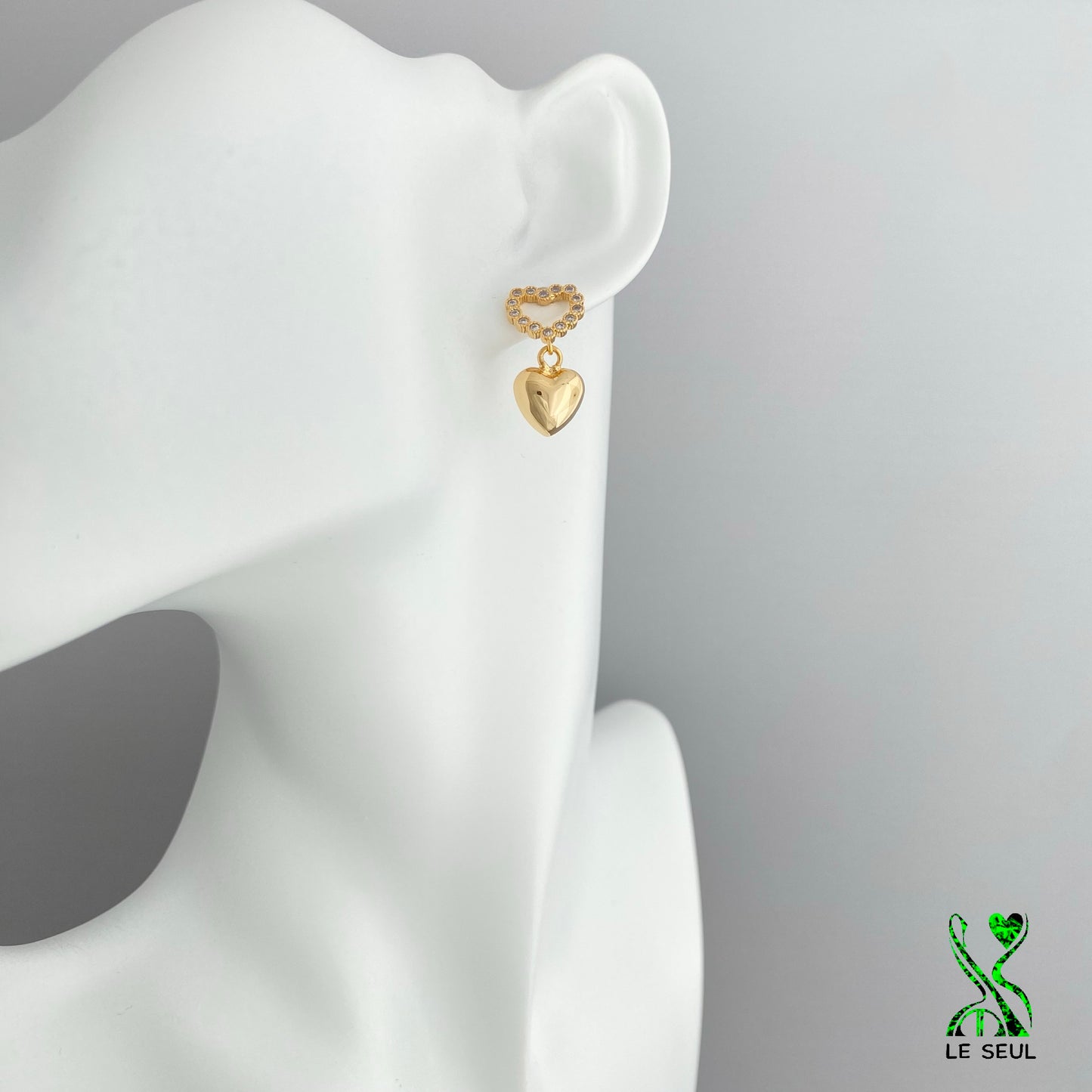 Heart Earrings, Handmade Jewelry