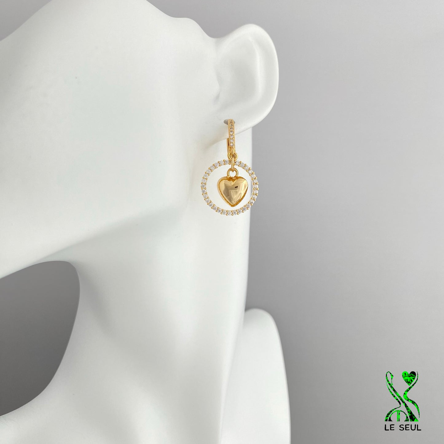 Heart Earrings, Handmade Jewelry