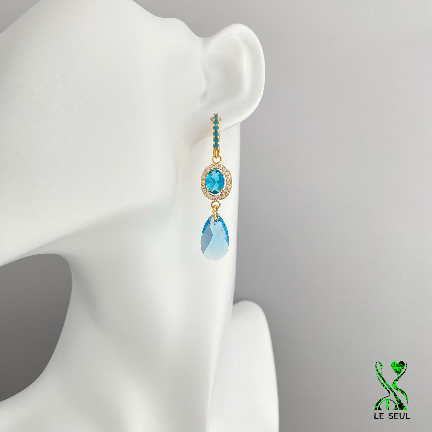 Swarovski Crystal Earrings, Handmade Jewelry