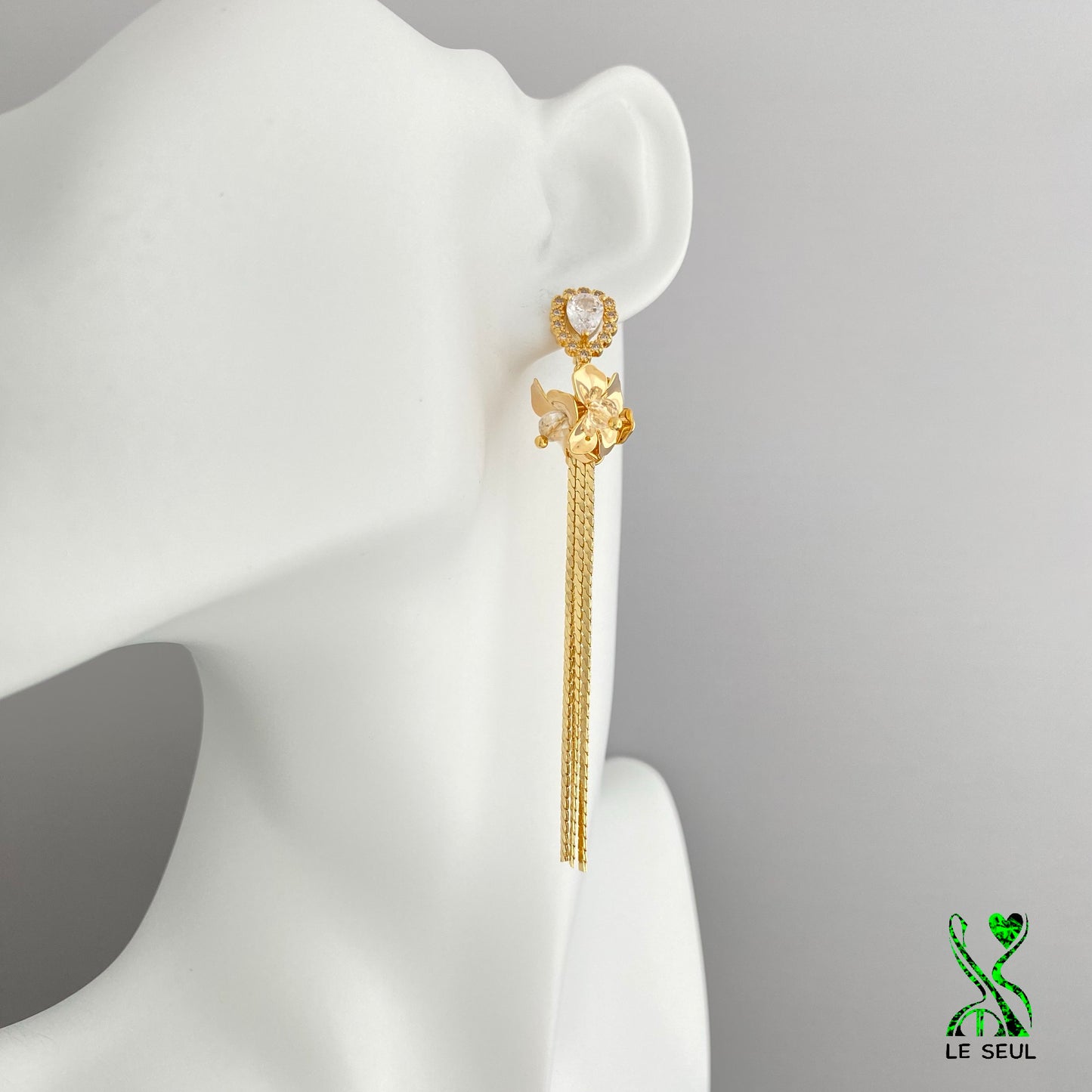 Chain Drop Earrings, Handmade Jewelry