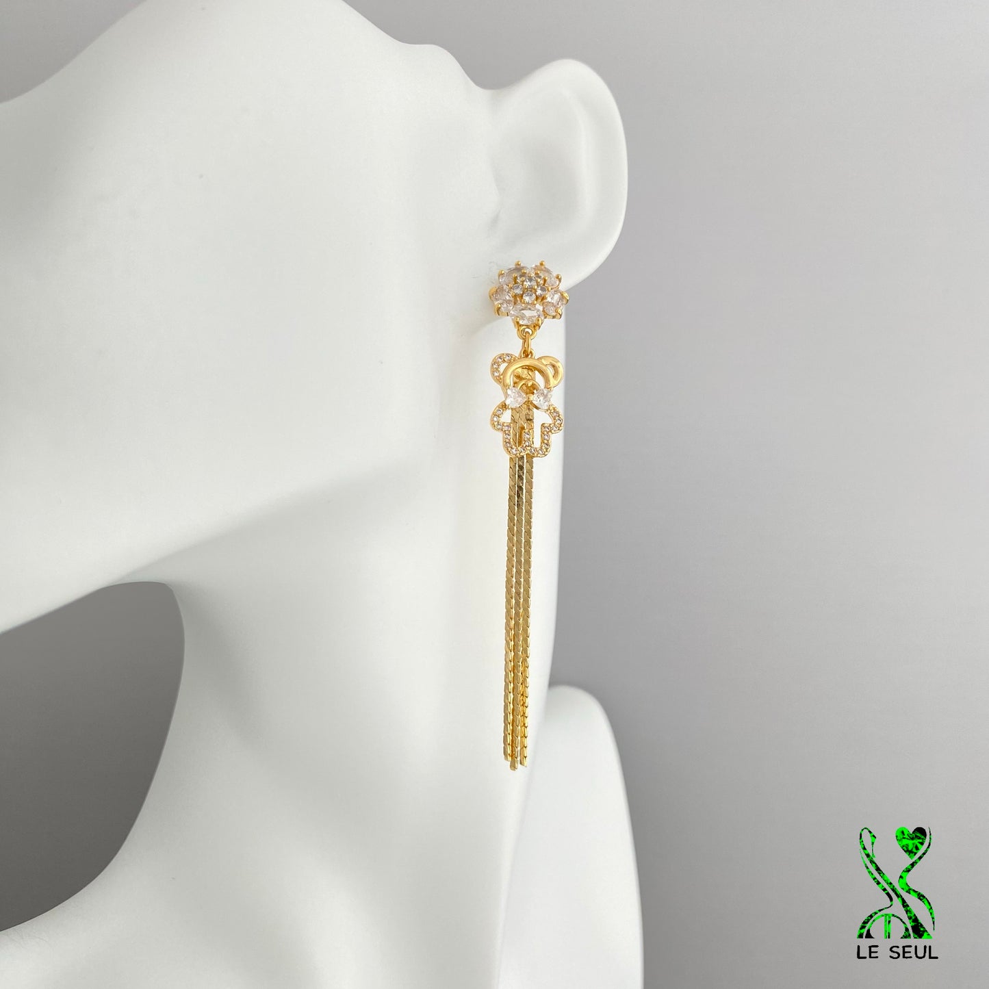 Chain Drop Earrings, Handmade Jewelry