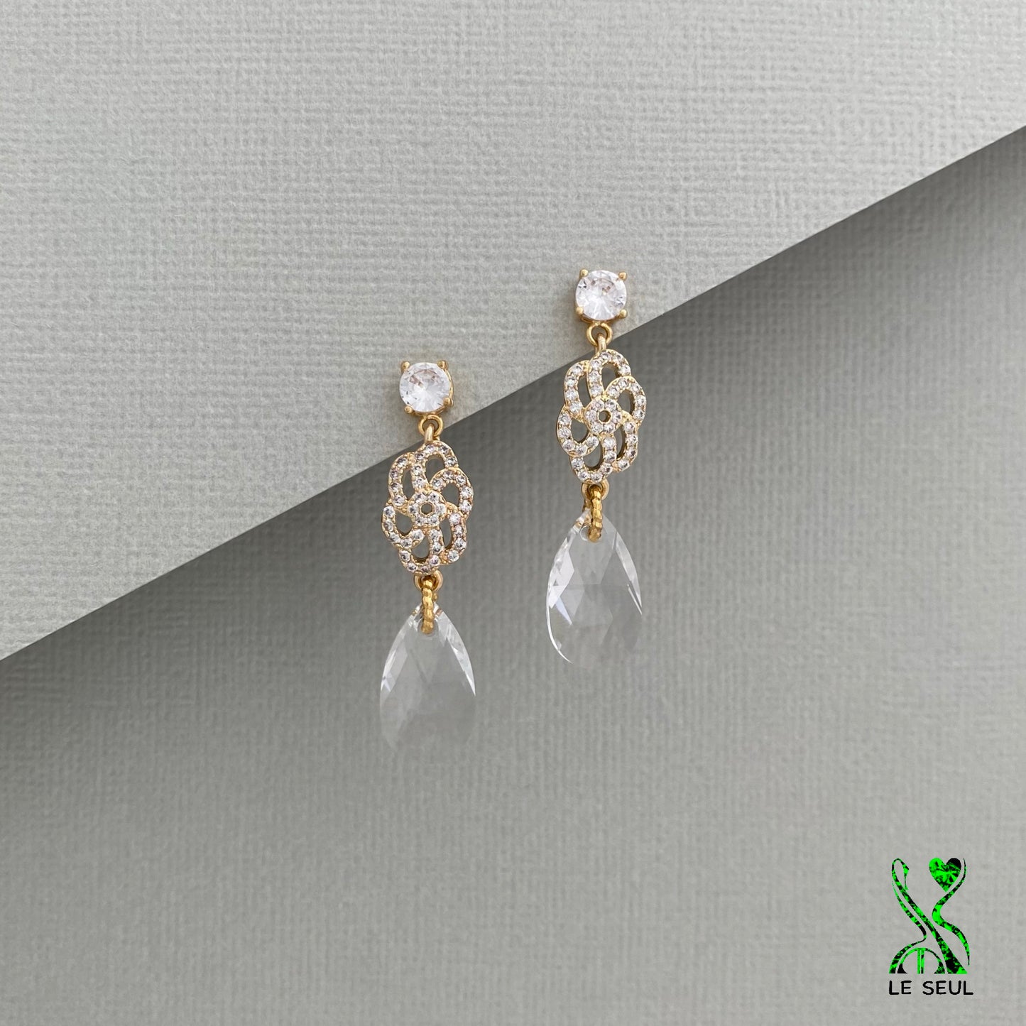 Swarovski Crystal Earrings, Handmade Jewelry