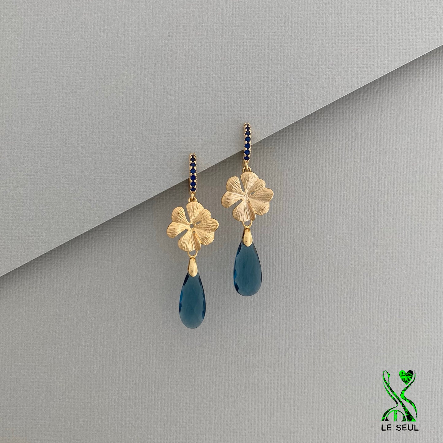Kyanite Quartz Gemstone Earrings, Handmade Jewelry